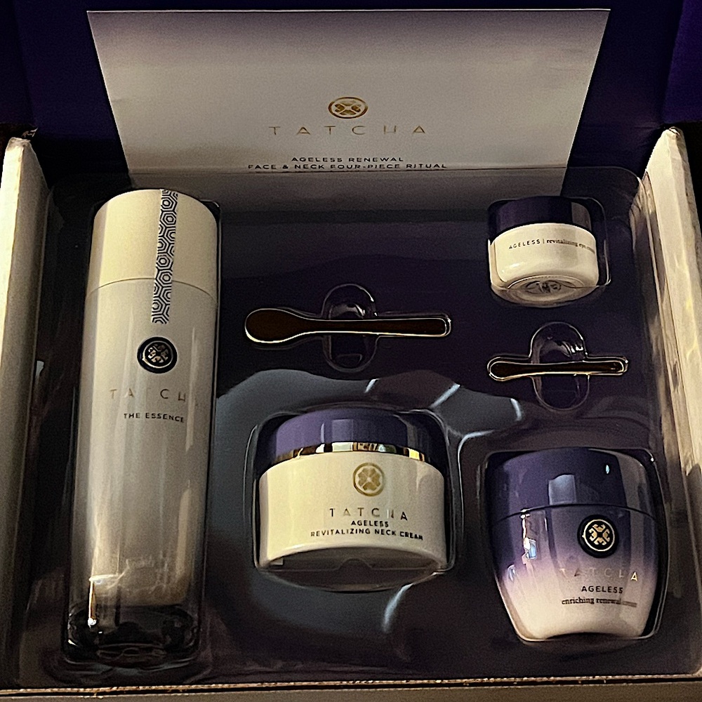 Tatcha Ageless Renewal Face and Neck 4 piece Ritual set